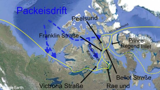 Nordwest Passage segeln: Routenplanung