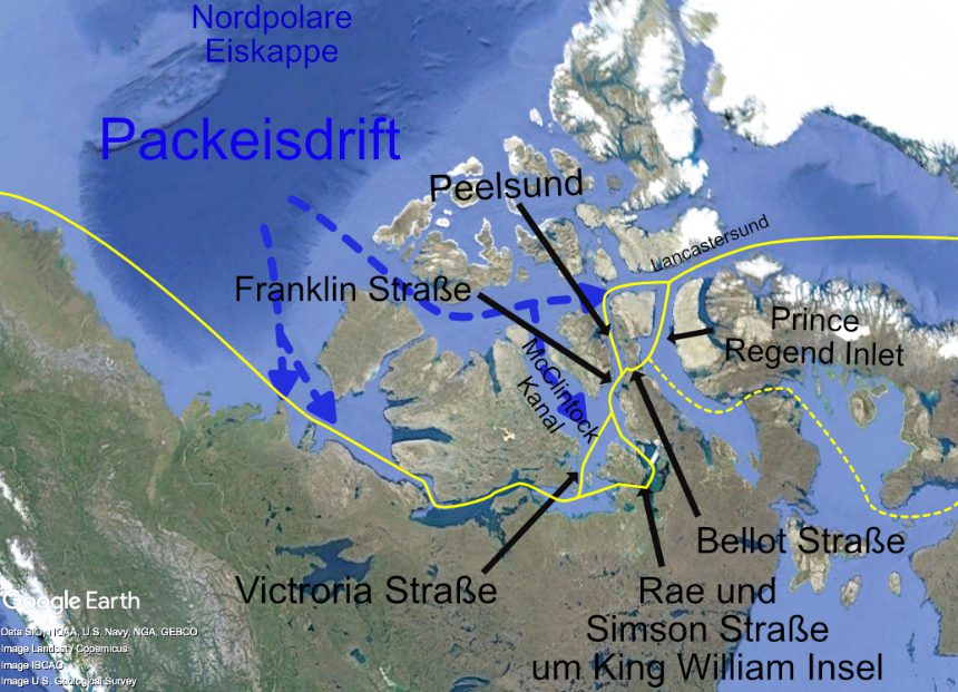 Nordwest Passage segeln: Routenplanung