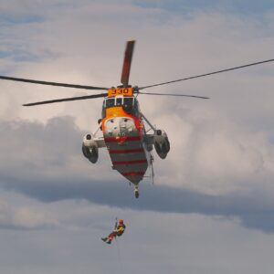 Bergung durch Rettungshubschrauber