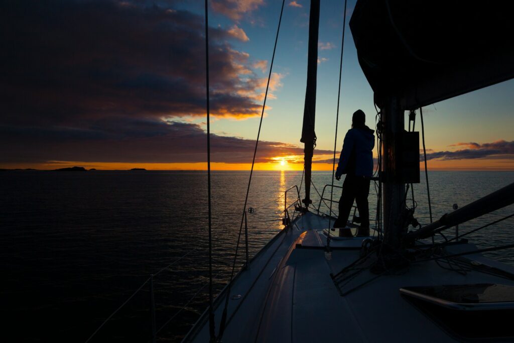 Abend auf See